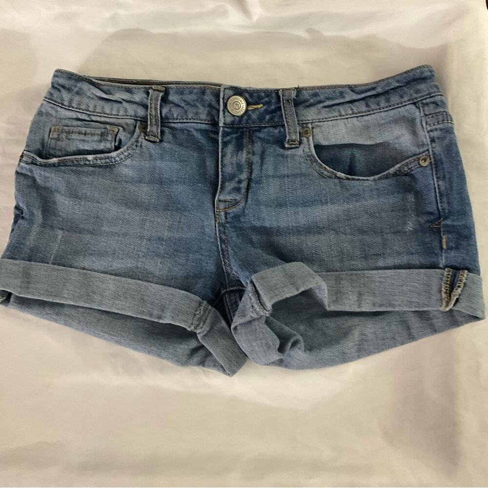 Aeropostale Blue MIDI Denim Short 4 Festival Casual Costal Cowgirl Hippie Indie